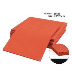 Red 8mm Mat OCA Screen Laminating Silicon Pad