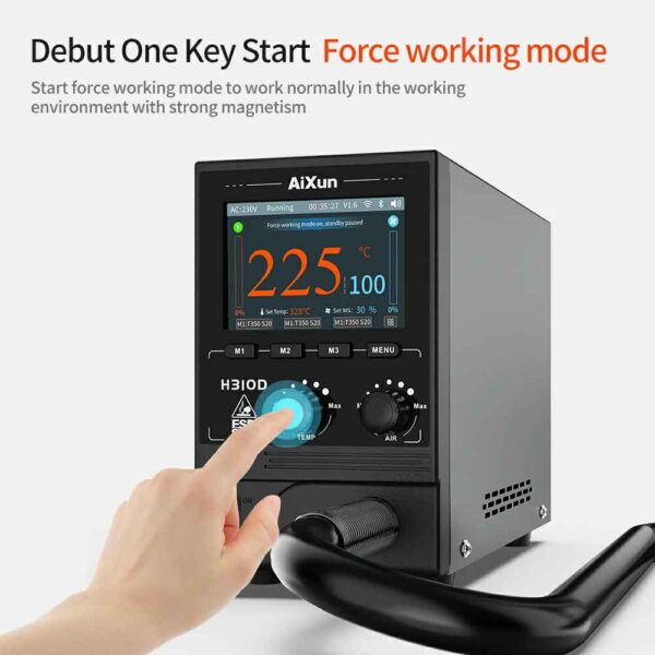 AiXun H310D 1000W Smart Hot Air Gun Heating Rework Station